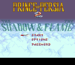 Prince of Persia 2 - The Shadow & The Flame Title Screen
